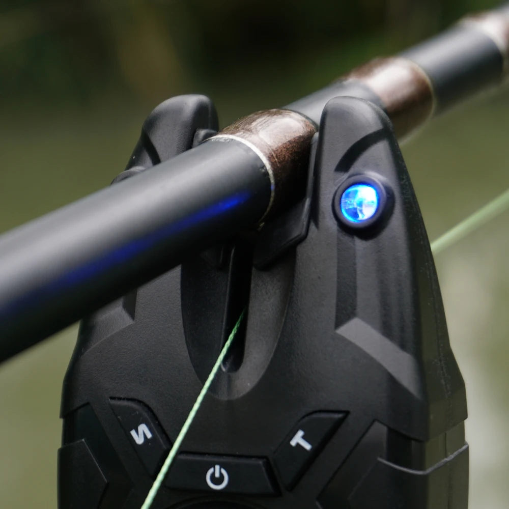Wireless Carp Fishing Bite Alarm Set – Waterproof LED Bite Indicator System