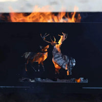 25 Inch Outdoor Fire Pit Wood Burning Campfire Pit