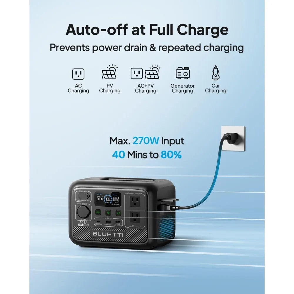 BLUETTI AC2A Portable Power Station 204Wh