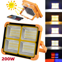 200W Solar Rechargeable Camping Light with Magnet