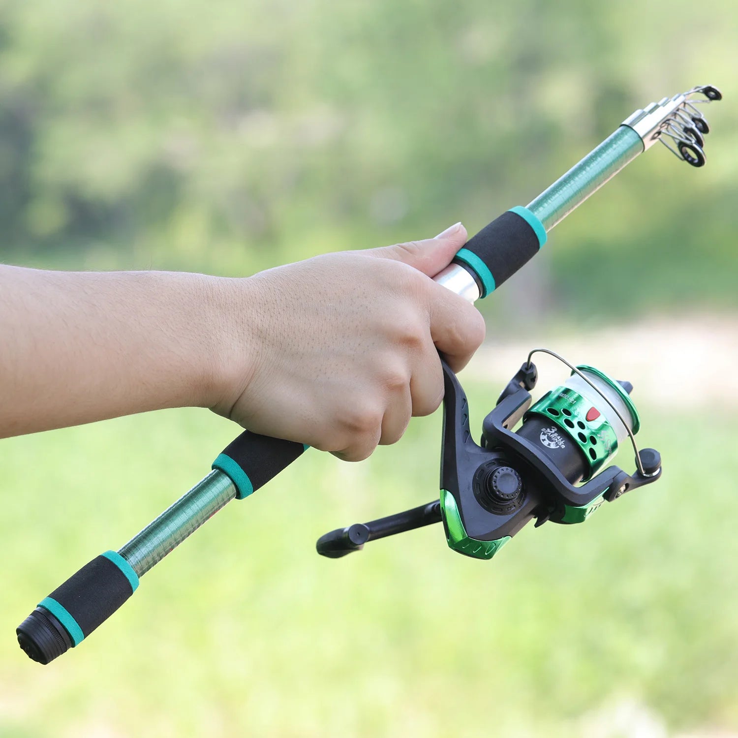 Heavy Duty Telescopic Fishing Rod & Reel Combo – Portable Full Fishing Kit (1.8M)