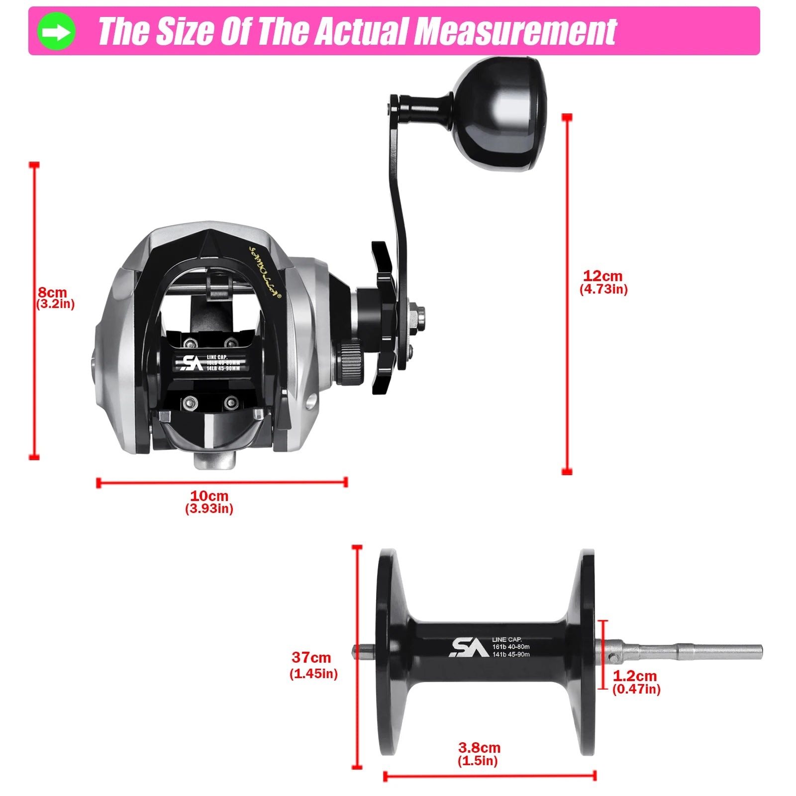 Heavy Duty Saltwater Baitcasting Fishing Reel – Waterproof 15KG Drag Fishing Reel