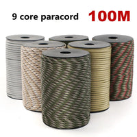 550 Paracord Rope 9-Core Survival Cord for Camping