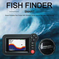 PUPOPAN Smart Fish Finder - Portable Fish Finder and Depth Finder For Recreational Fishing From Dock, Shore Or Bank Find fish