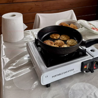 Portable cartridge stove, multi-functional stove,lightweight,suitable for camping,outdoor barbecuing,home cooking and gatherings