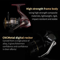 Two-Hand Rotating Fishing Reel HE1000-7000 - 5.2:1 Gear Ratio