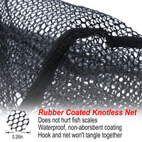 Sougayilang Fishing Tool Net Fishing tackle 70cm 95cm 115cm Portable Retractable Folding Fishing Net for Bass Carp Trout Fishing