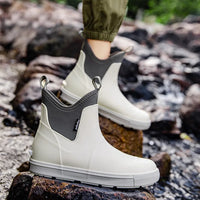 Men’s Heavy Duty Waterproof Rain Boots – Durable Outdoor Fishing & Work Boots
