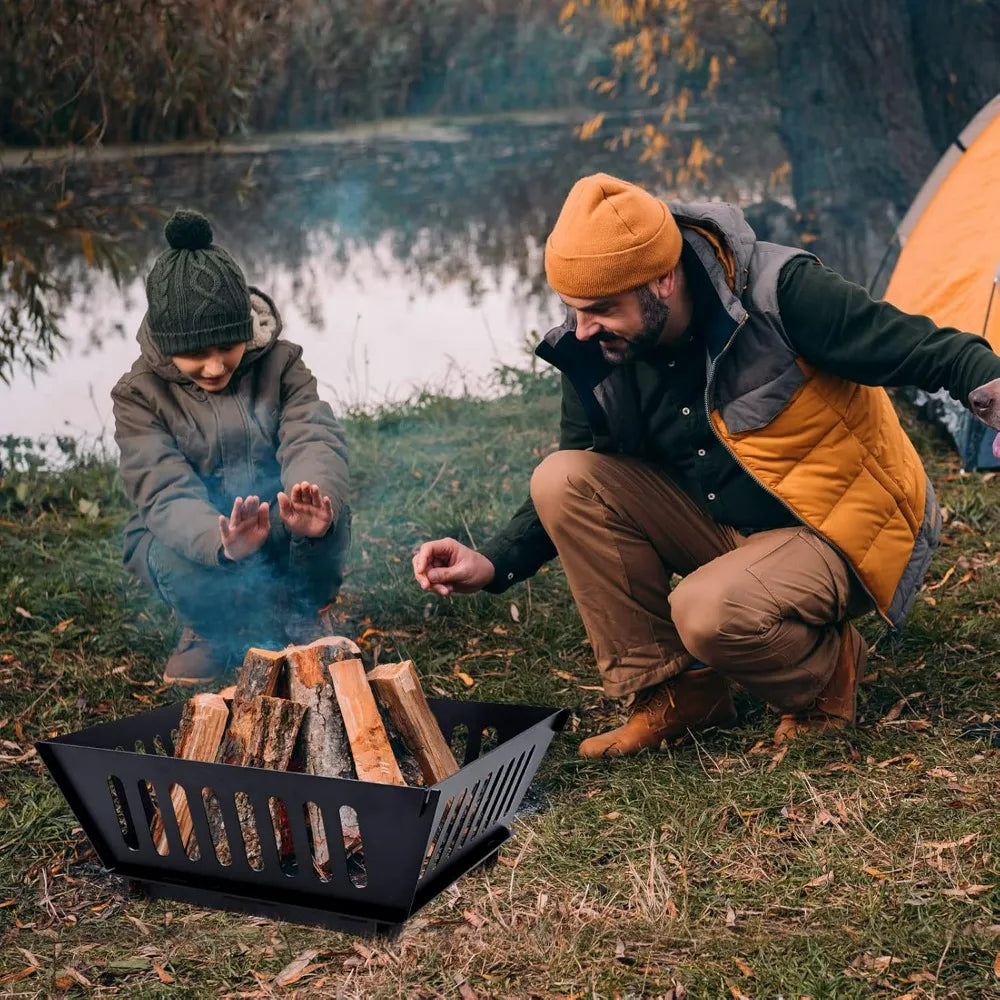 25 Inch Outdoor Fire Pit Wood Burning Campfire Pit