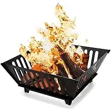 25 Inch Outdoor Fire Pit Wood Burning Campfire Pit