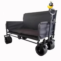 Collapsible Folding Utility Beach Cart Wagon Heavy Duty Large Capacity Fold Wagon Ourdoor Trolley Portable Garden Camping Cart