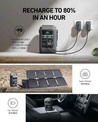 C300 Portable Power Station LiFePO4 Solar Generator
