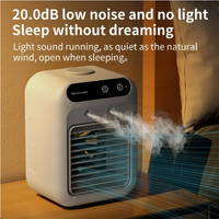 Mini Desktop Air Cooler Fan – USB Rechargeable Humidifier Fan with Transparent Design