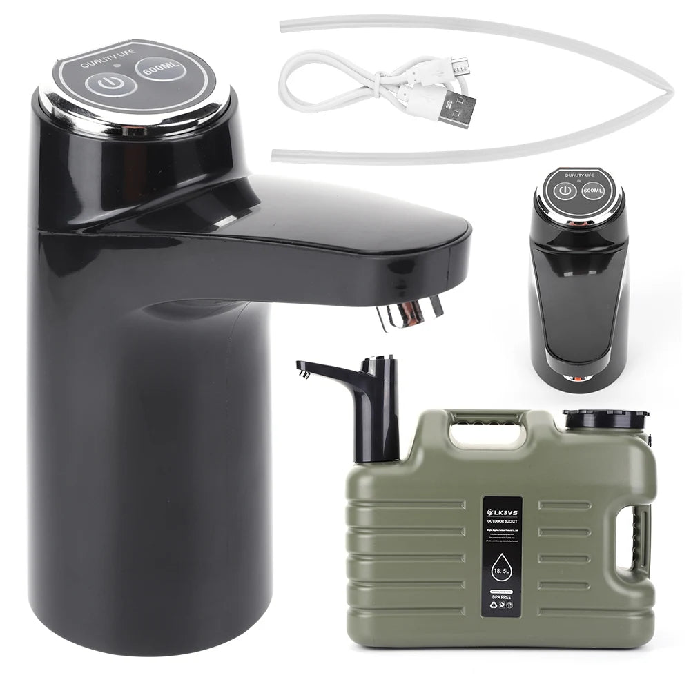 APWIKOGER USB Rechargeable Water Pump – Portable Auto Water Dispenser
