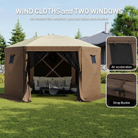 12x12 Pop Up Gazebo Screen Tent Outdoor Shelter