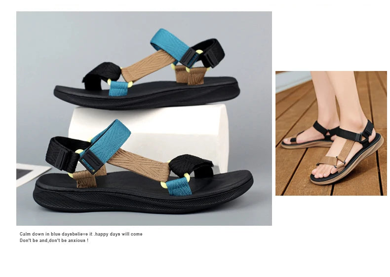 Men's Arch Support Hiking Sandals Outdoor Beach Shoes