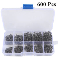 Heavy Duty Fishing Hooks Set – High Carbon Steel Barbed Hooks for Saltwater & Freshwater Fishing