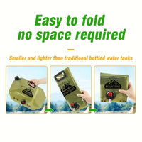 Camping Water Container Collapsible Water Jug with Spout - Reusable Plastic Flasks, Foldable Empty Gallon Jug for Outdoor Hiking