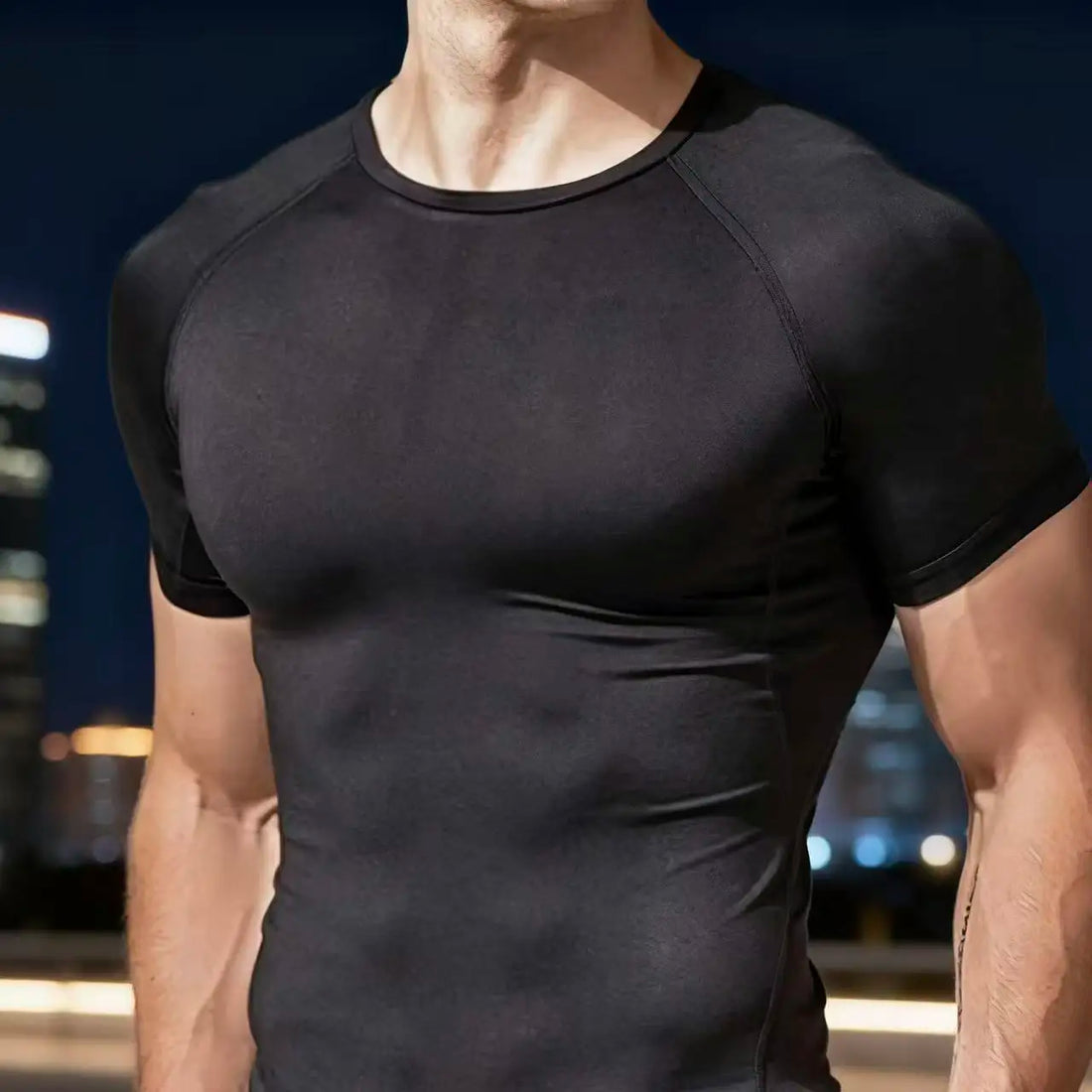 Men’s Compression Running T-Shirt – Quick Dry Short Sleeve Gym & Training Sportswear