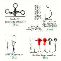 187pcs Fishing Kit – Premium Tackle Box Hooks & More | Field to Peak.