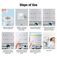 Small Space Air Conditioning for Home Rechargeable Portable Summer Desktop Air Cooler Spray Fan Moist Clean Air for Office Room