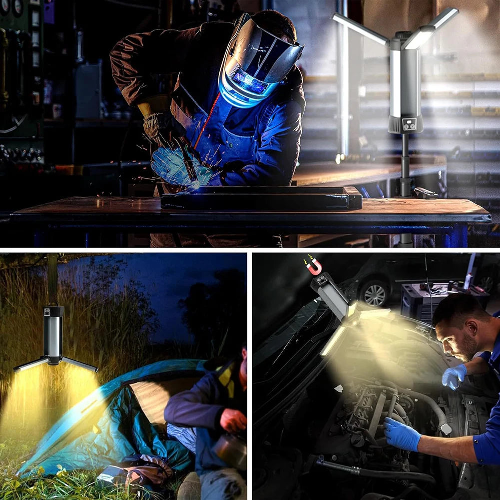 6000mAh Rechargeable LED Work Light for Camping