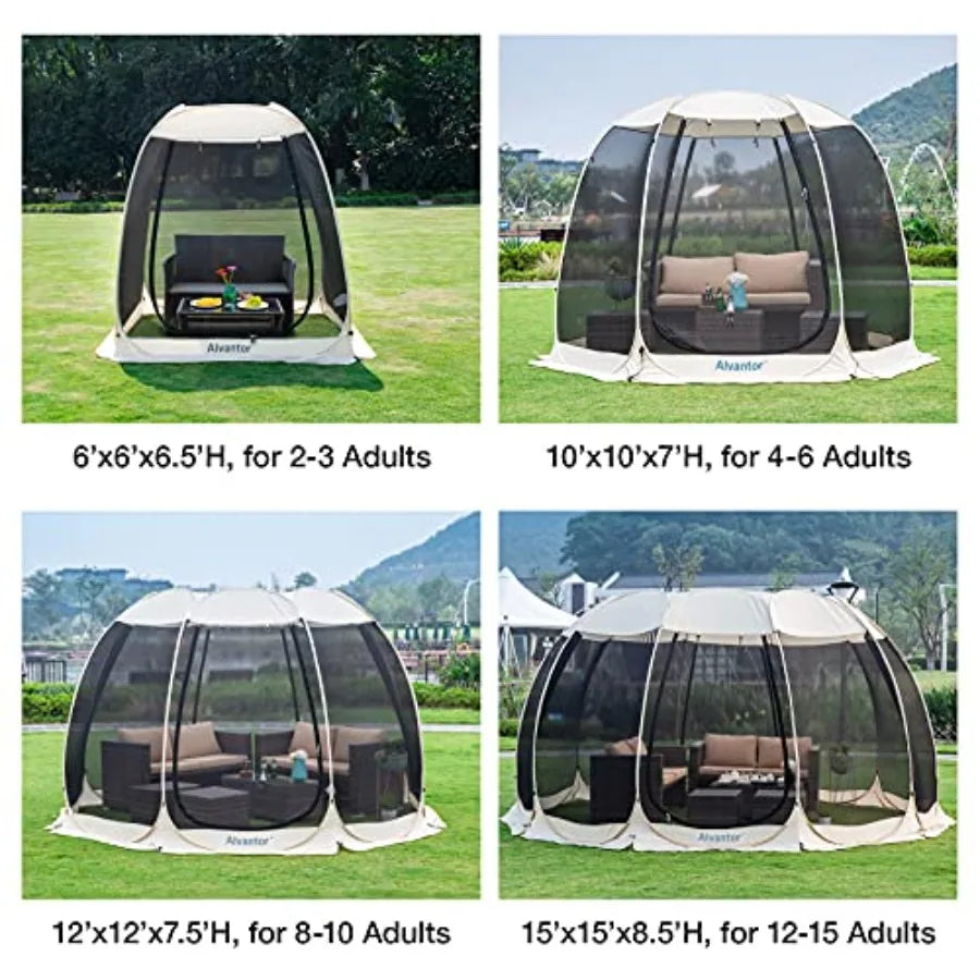 Pop Up Screen House Gazebo Mosquito Net Shelter