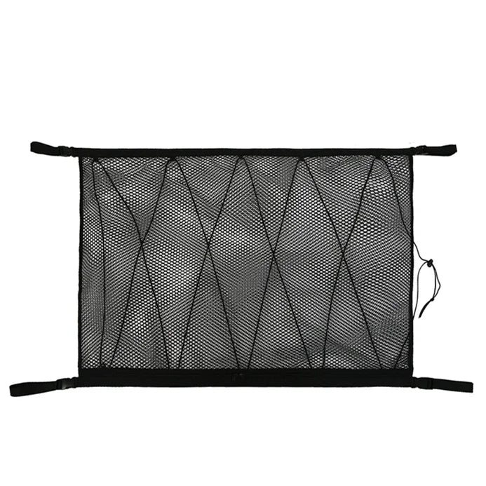 SUV Car Ceiling Storage Net Organizer – Heavy Duty Breathable Mesh Roof Cargo Storage for Travel & Road Trips
