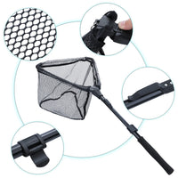 Sougayilang Fishing Tool Net Fishing tackle 70cm 95cm 115cm Portable Retractable Folding Fishing Net for Bass Carp Trout Fishing