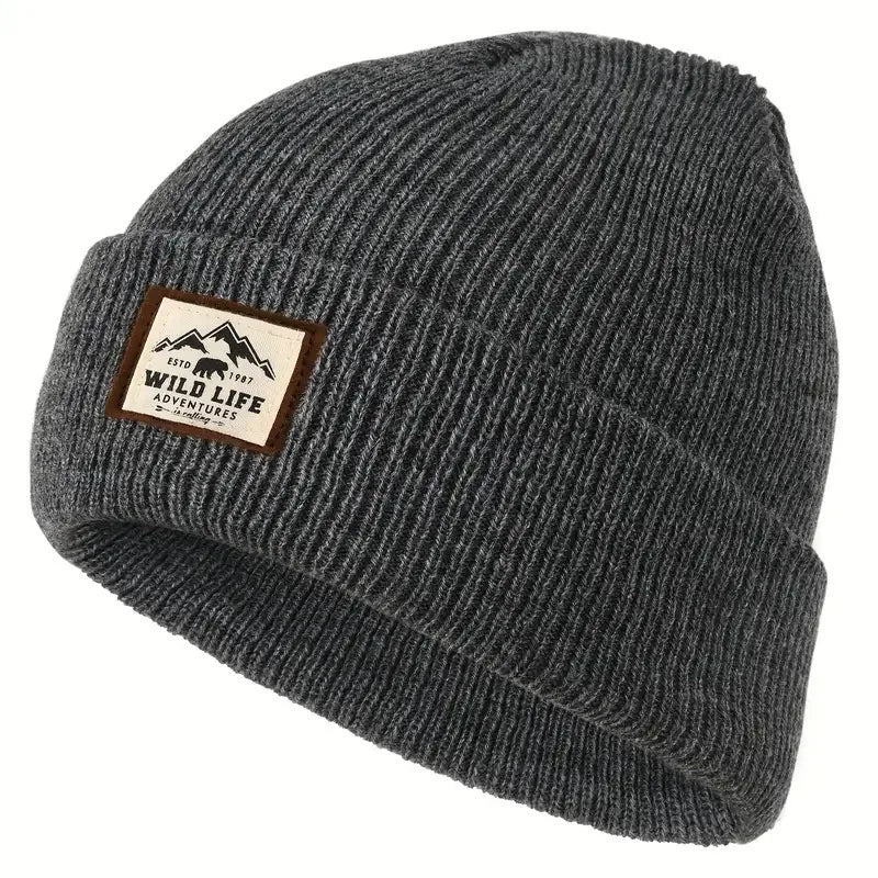 Warm Knitted Beanie Hat with Ear Protection