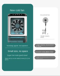 HOMEFISH Portable Air Cooler Fan – Dual Spray Ultrasonic Desktop Fan with Night Light