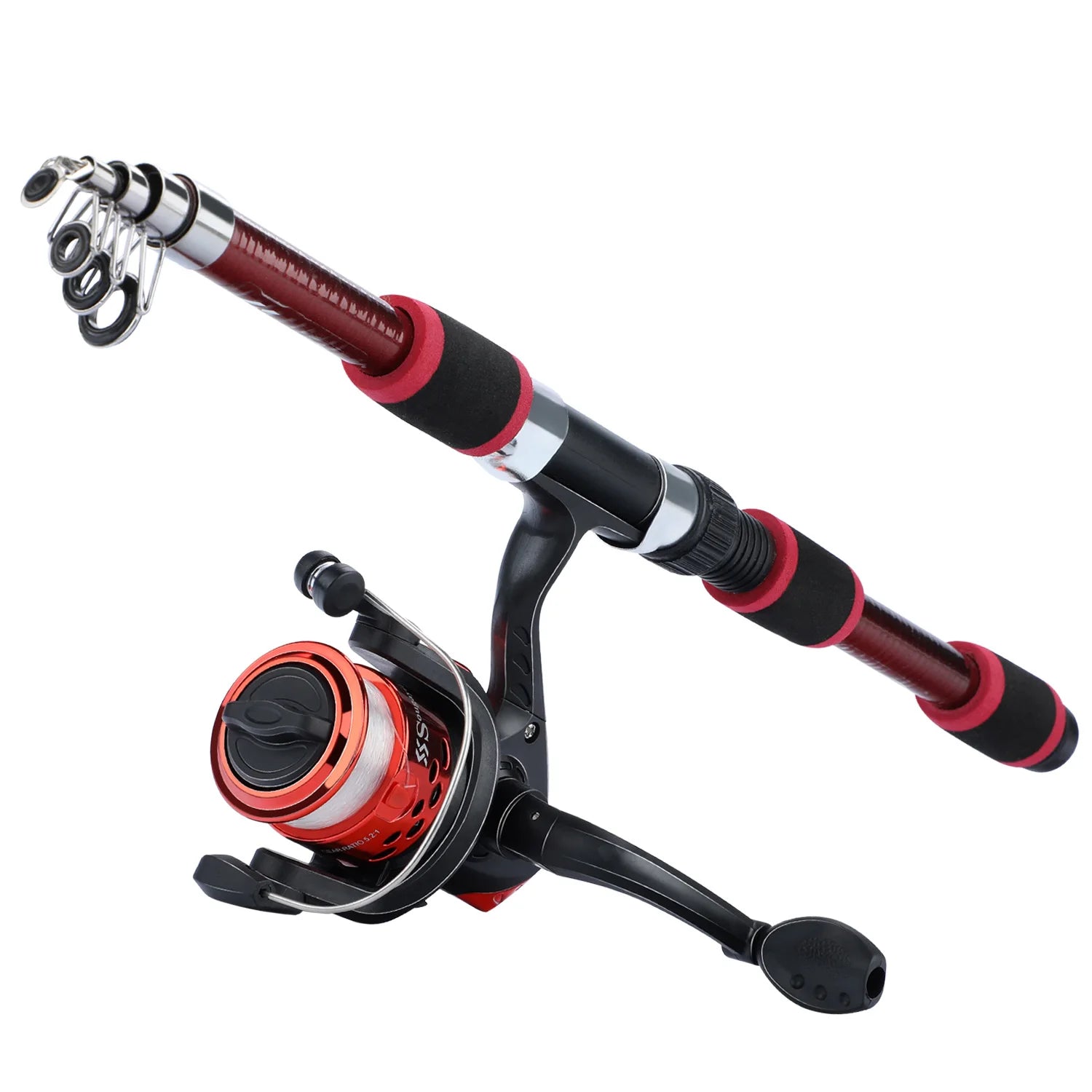 Heavy Duty Telescopic Fishing Rod & Reel Combo – Portable Full Fishing Kit (1.8M)