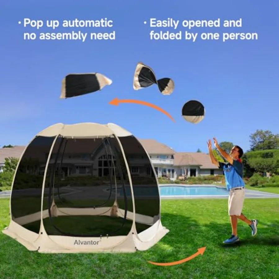 Pop Up Screen House Gazebo Mosquito Net Shelter