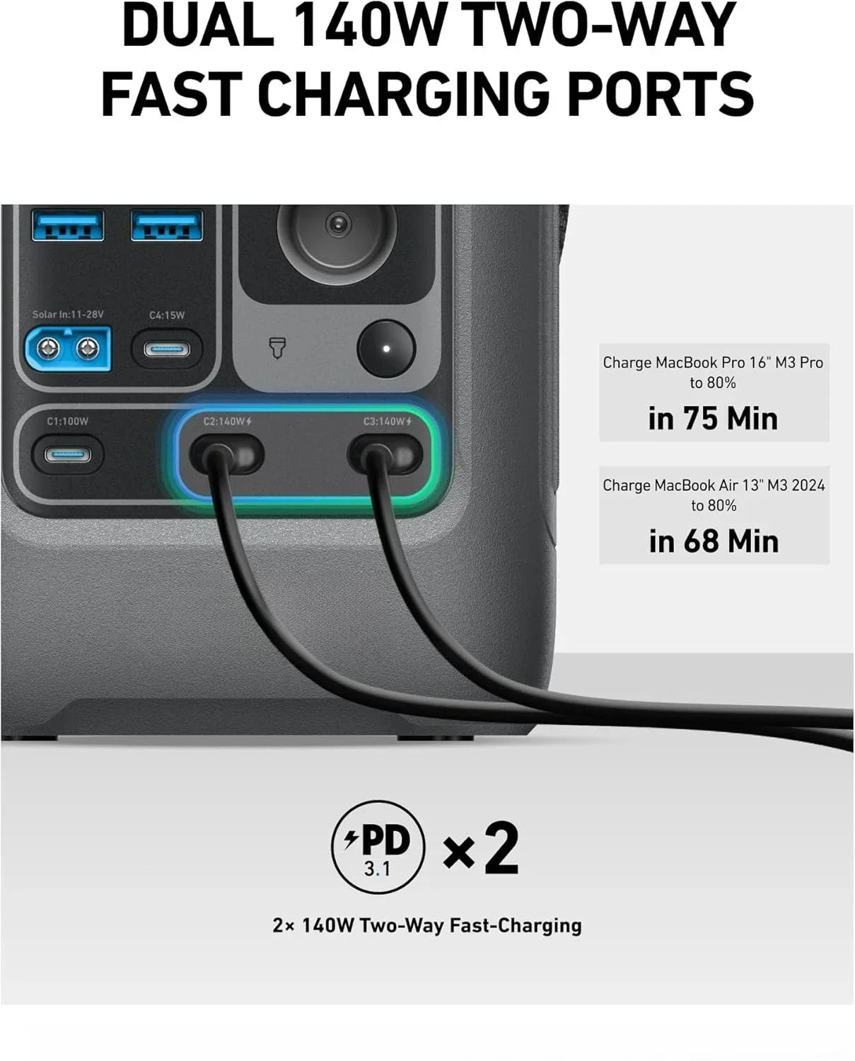 C300 Portable Power Station LiFePO4 Solar Generator