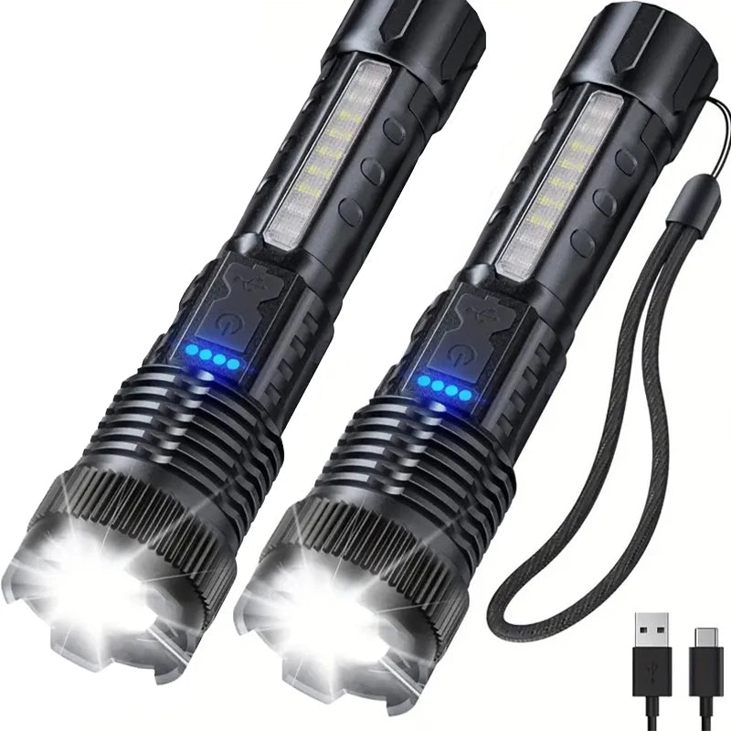 Rechargeable Tactical LED Flashlight for Camping
