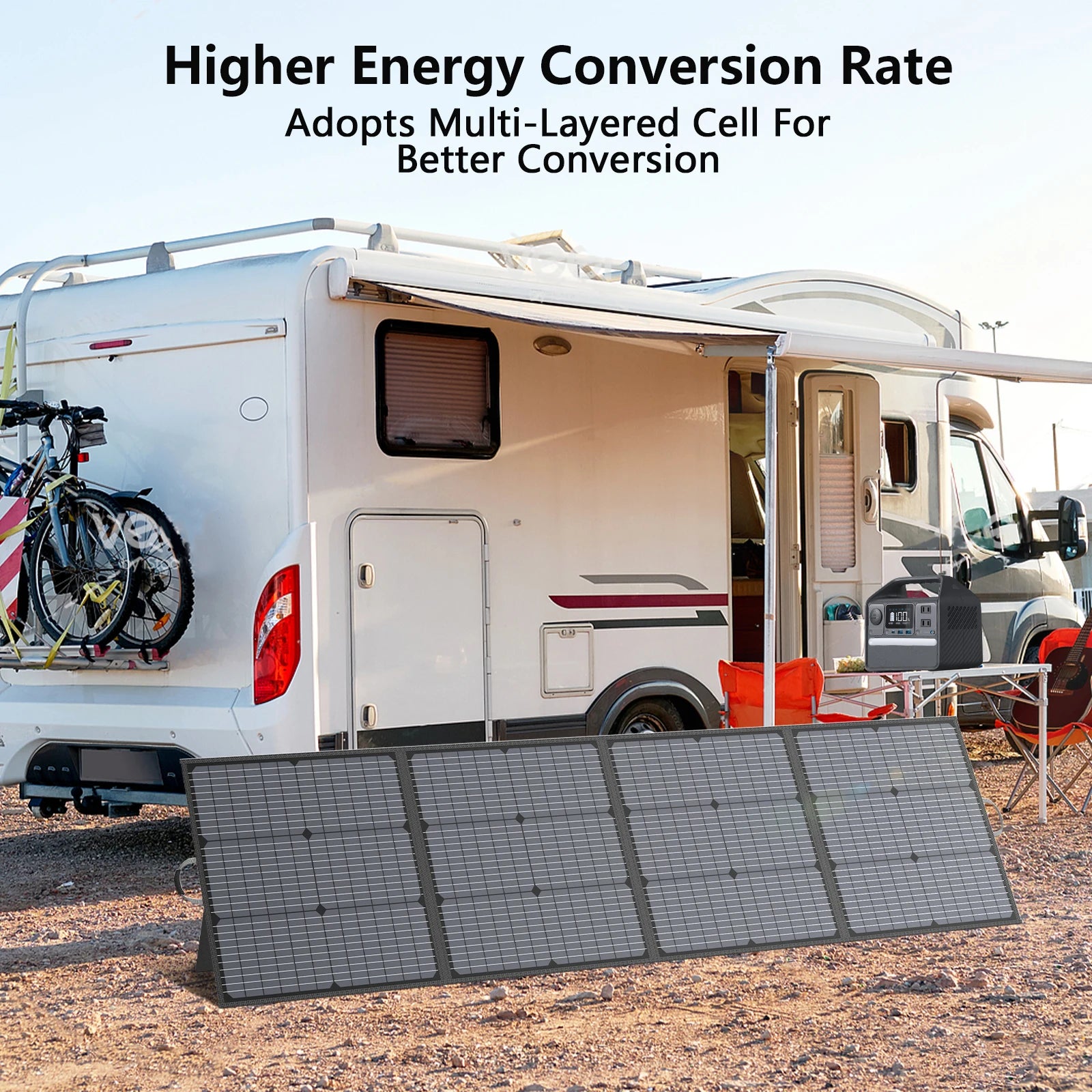 220W Foldable Solar Panel Charger for Power Stations