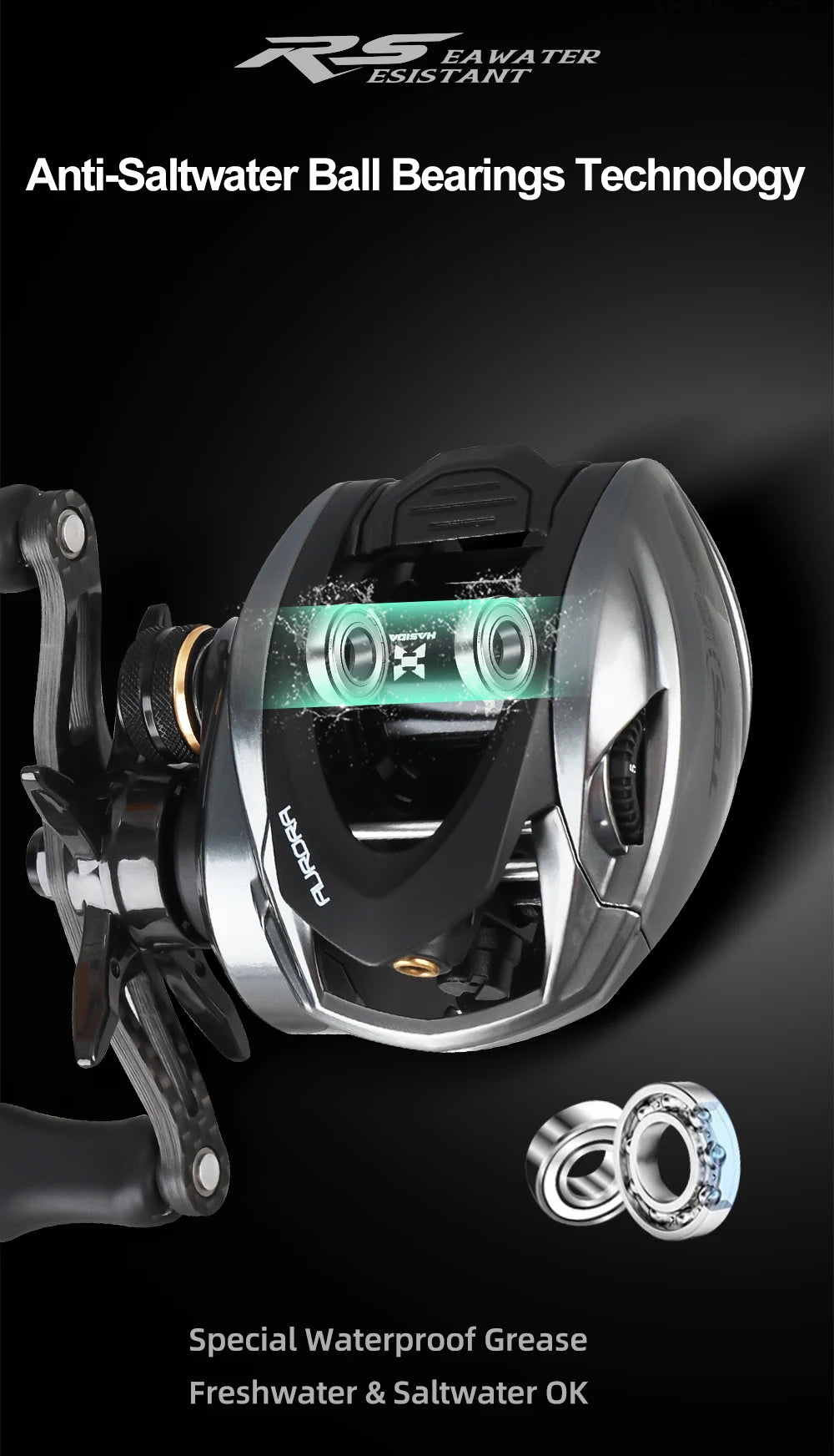 Ultra Lightweight BFS Baitcasting Reel – Aluminum Spool Fishing Reel for Bass & Trout Fishing
