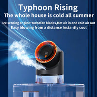 TINSOL Mini Mist Cooling Fan – 360° Adjustable Ice-Cool Humidifier Air Circulator