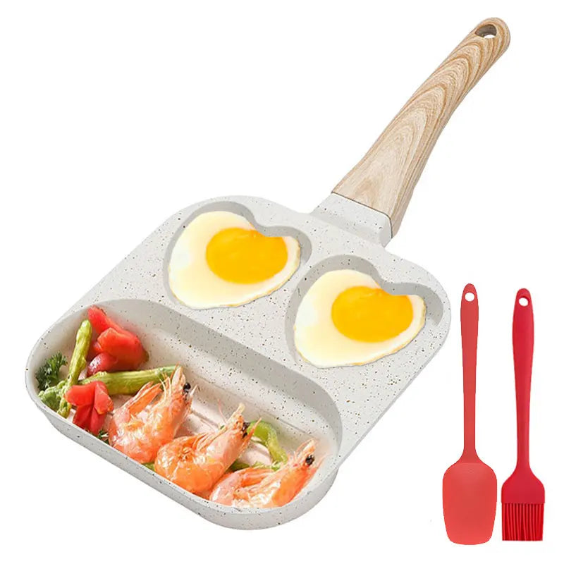 Heart-Shaped Nonstick Egg Frying Pan – Healthy Breakfast Omelette & Pancake Skillet