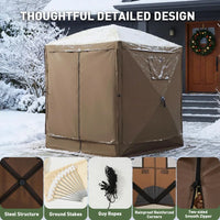 12x12 Pop Up Gazebo Screen Tent Outdoor Shelter