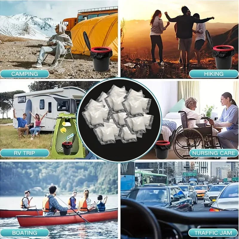 Camping Toilet Waste Gel Powder for Easy Disposal