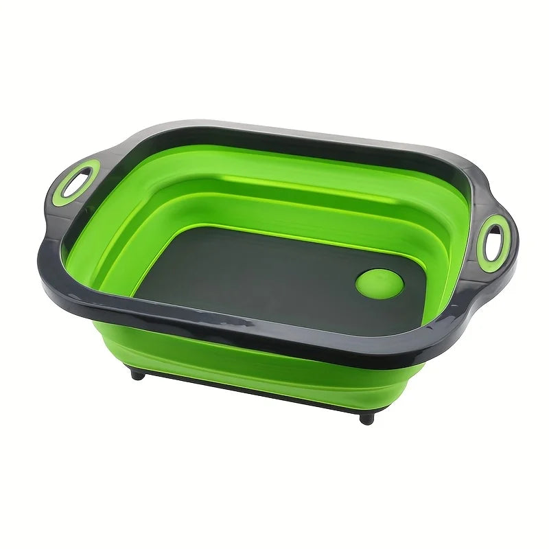 Foldable Camping Basin with Sink & Storage Organizer