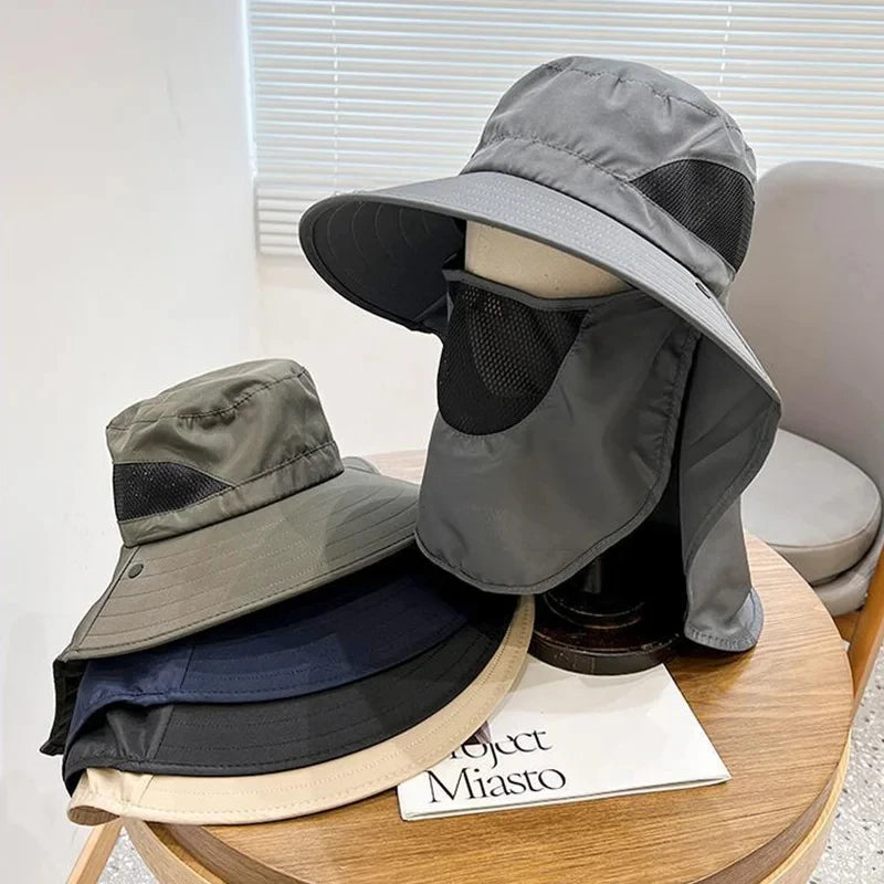 Wide Brim Fishing Hat – UV Protection Sun Cap with Breathable Lightweight Design