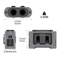 Socoolfan 14500mAh Wearable Waist Fan – Portable Dual Air Vent Fan for Travel, Sports & Outdoor Work