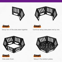Portable Outdoor Fire Pit for Camping & Backyard