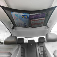 SUV Car Ceiling Storage Net Organizer – Heavy Duty Breathable Mesh Roof Cargo Storage for Travel & Road Trips