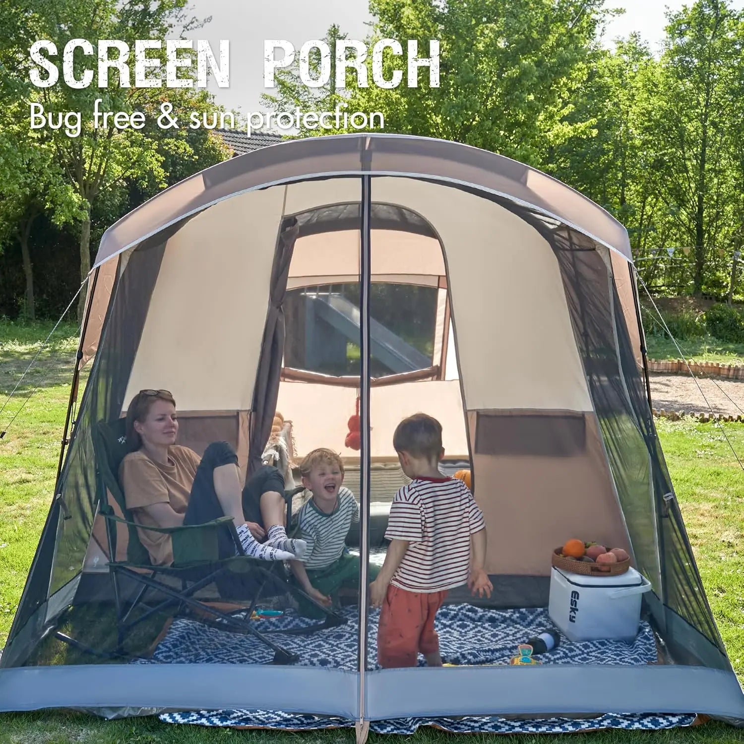 6/8/10 Person Family Camping Tent with Screen Room
