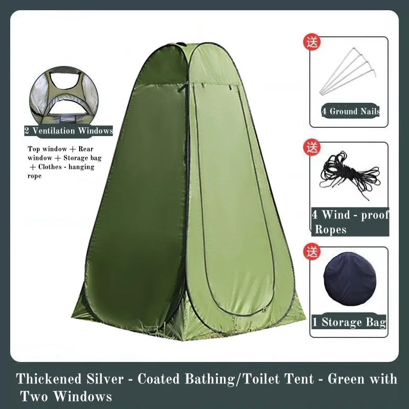 Portable Outdoor Bathing Tent Camping Toilet Shower Changing Shelter