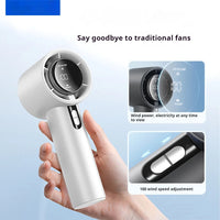 5200mAh Handheld Cooling Fan – USB Rechargeable Fan with LED Display & Cooling Plate
