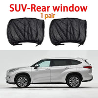 Car Window Sunshade Mosquito Net Set – Breathable UV Protection Screens for Front & Rear Windows (2PCS/4PCS)